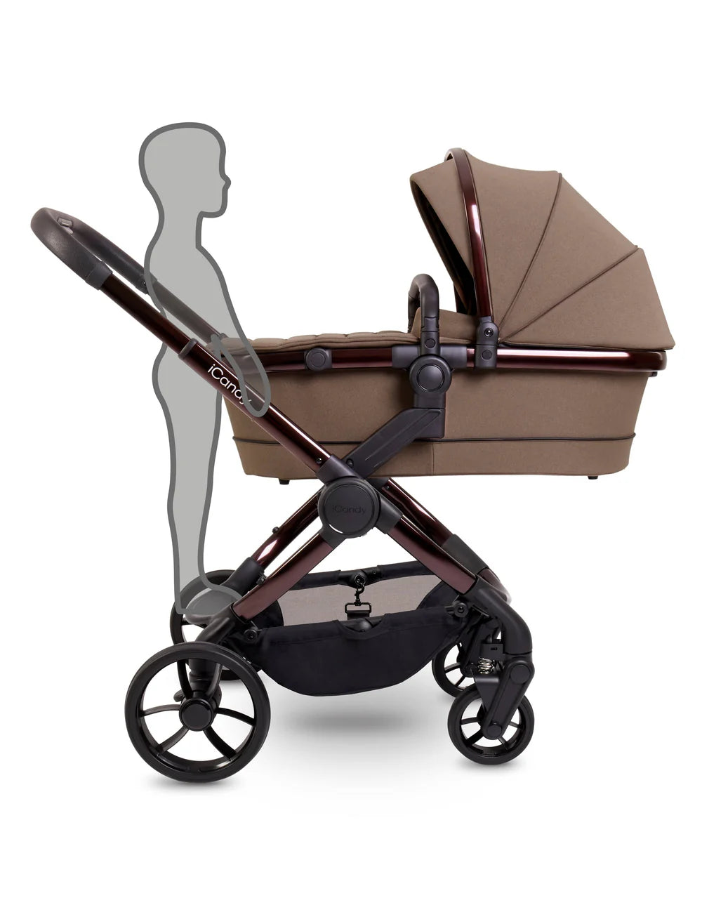 Icandy Peach 7 Pushchair and Carrycot Coco Ex Display