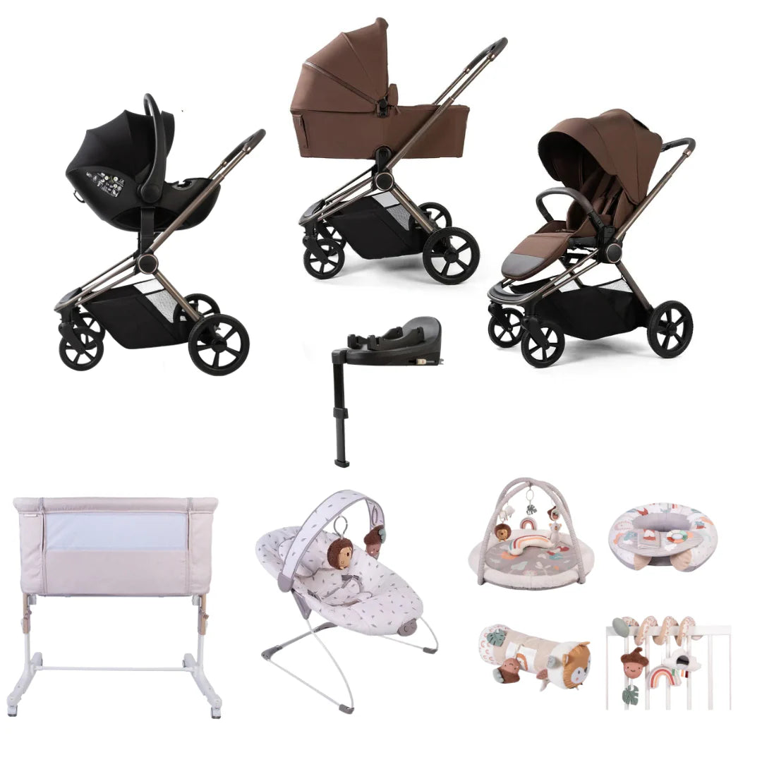 Redkite Push Me Cruise Complete Essential Bundle Inc Spin Base - Chestnut