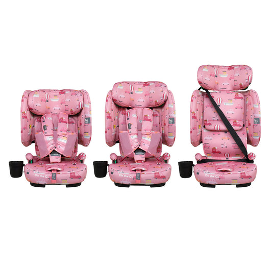 Cosatto On The Go i-Size Travel Car Seat Itchy Feet Rosy