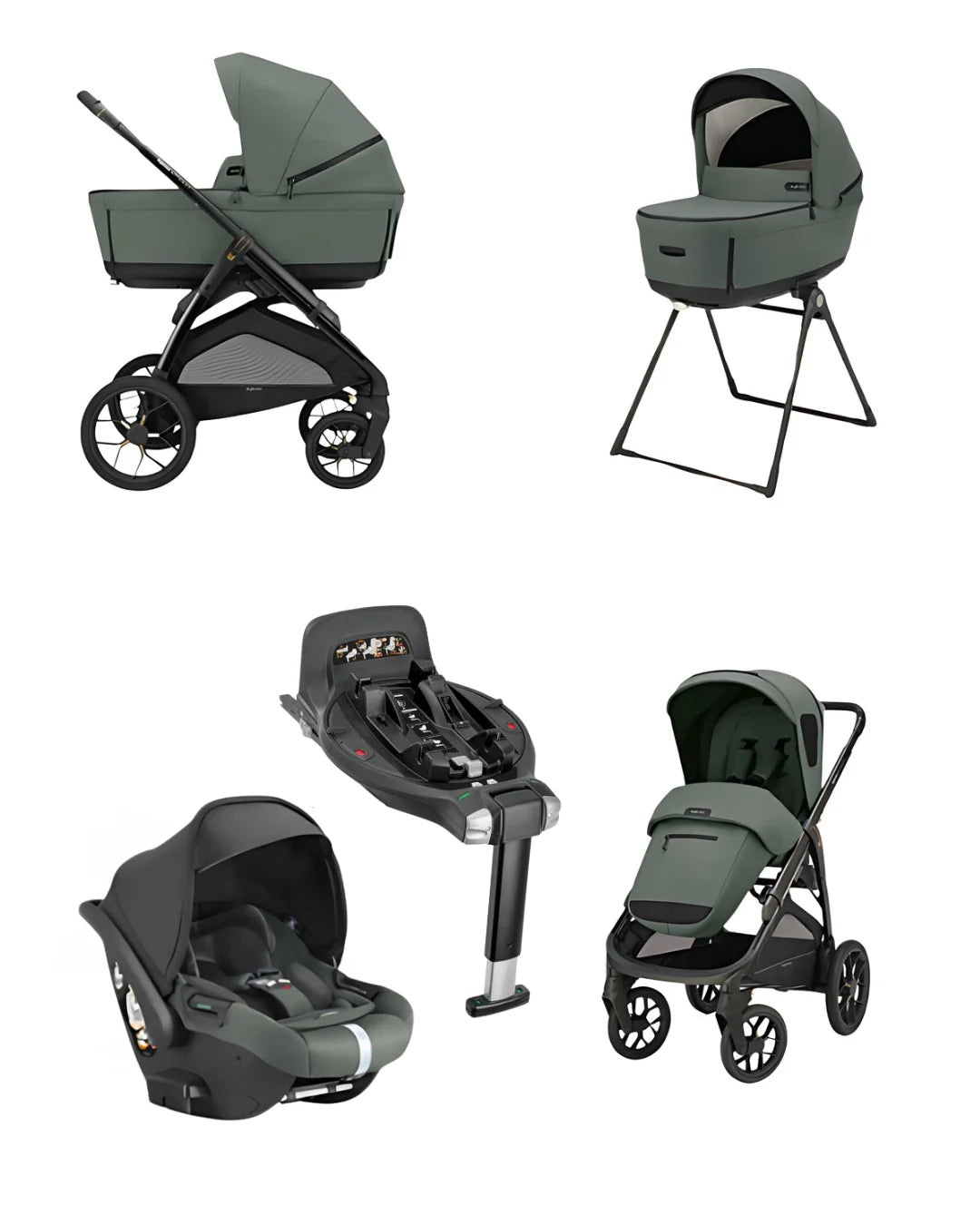 Inglesina Aptica XT Travel System - Taiga Green (2025 Model Updated Features) Ex Display