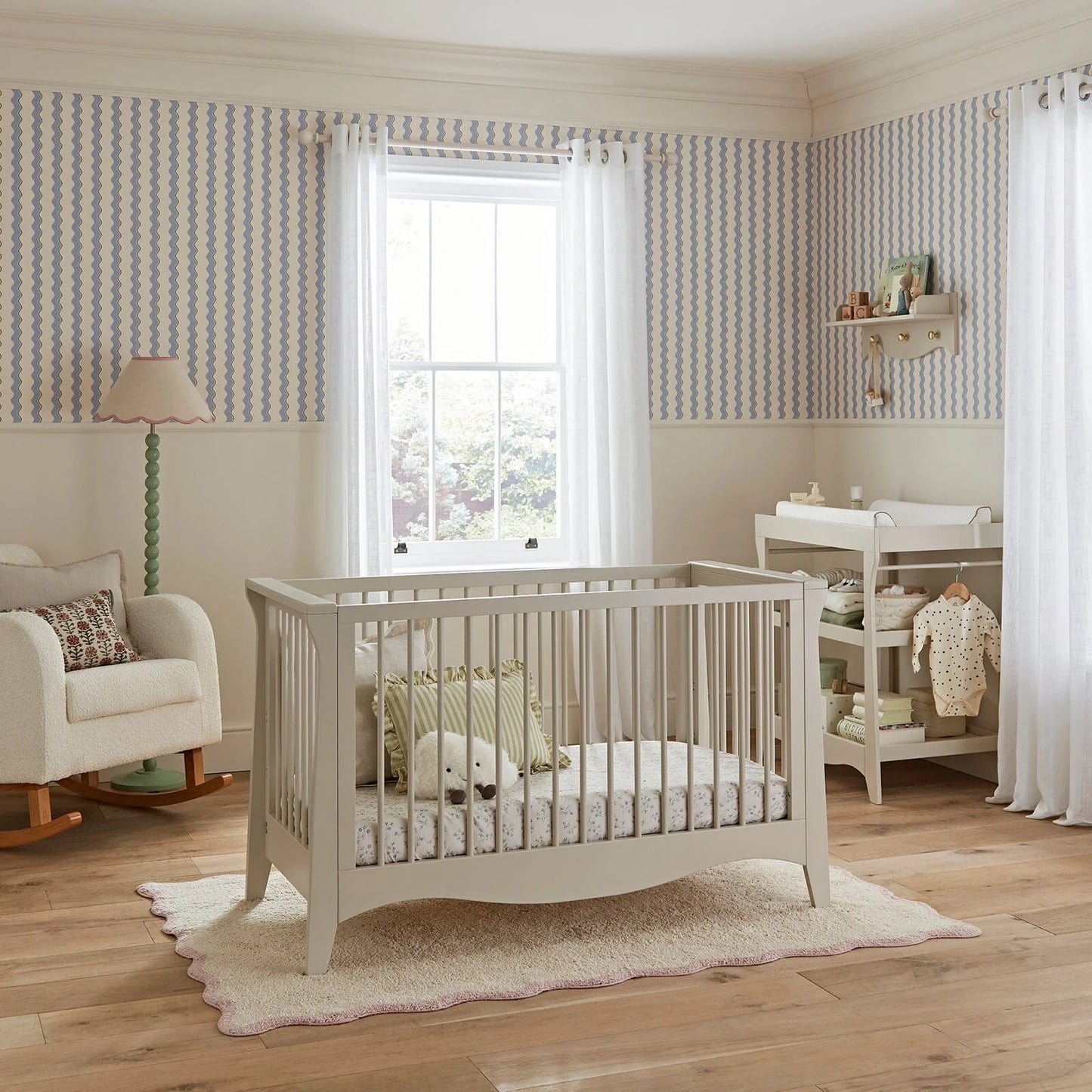Cuddle Co Clara Mini 2 Piece Nursery Furniture Set - Cashmere