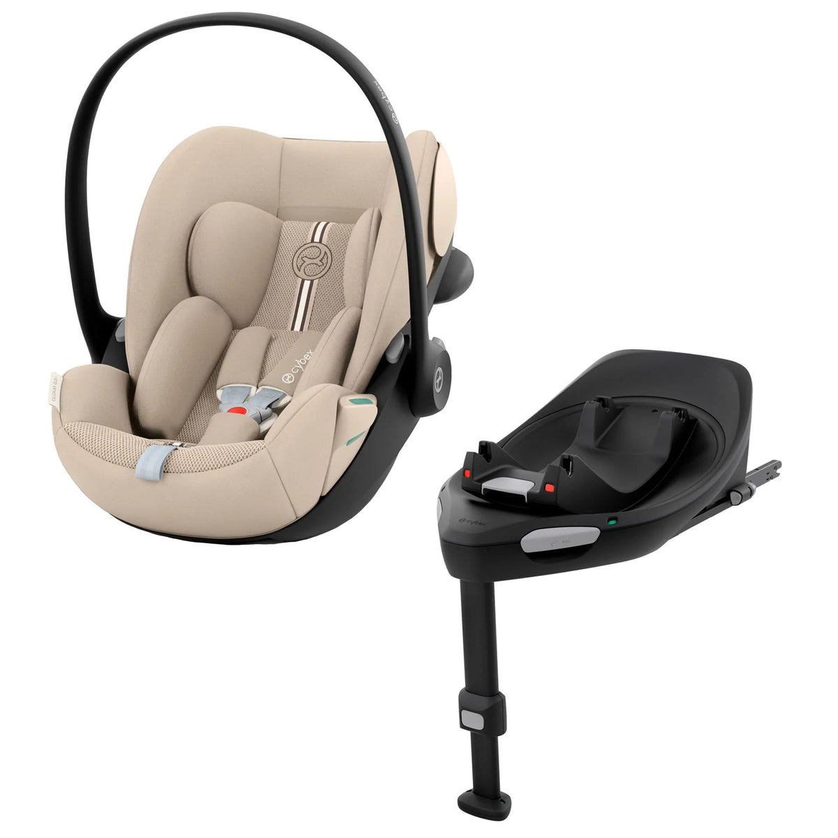 Cybex Balios S Lux + Folding Carrycot Bundle with Cloud G3 Plus Car Seat Almond Beige