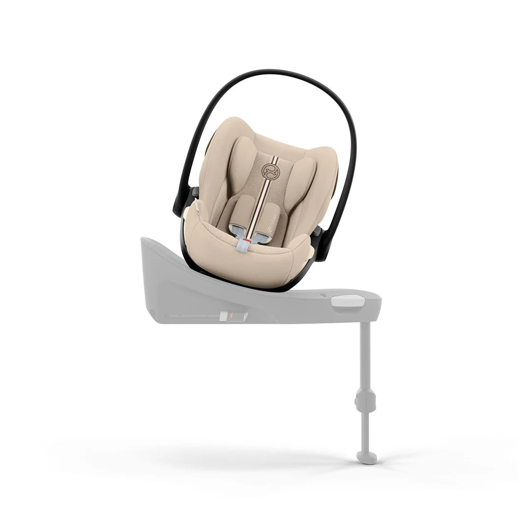 Cybex Balios S Lux + Folding Carrycot Bundle with Cloud G3 Plus Car Seat Almond Beige