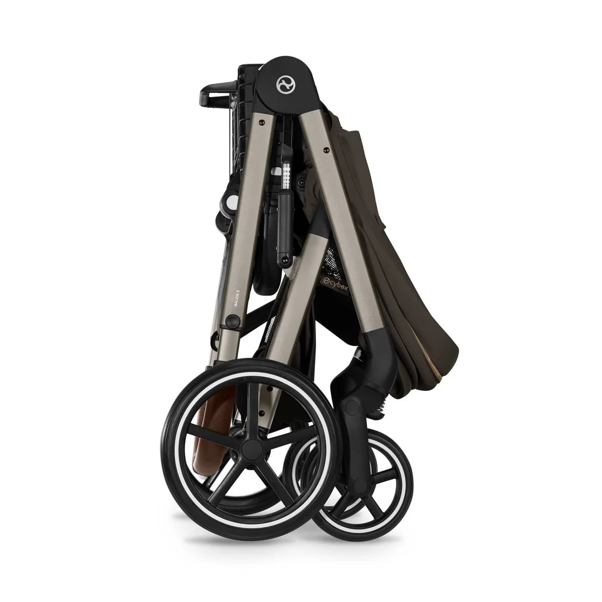 Cybex Balios S Lux + Folding Carrycot Bundle with Cloud G3 Plus Car Seat Chocolate