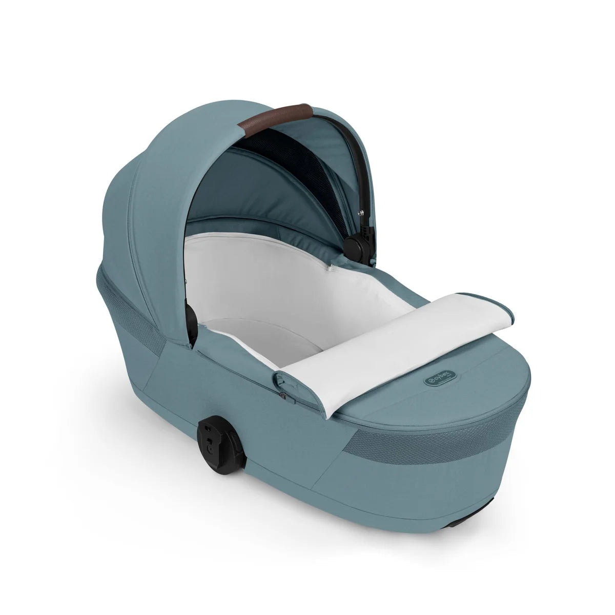 Cybex Balios S Lux + Folding Carrycot Bundle with Cloud G3 Plus Car Seat Stormy Blue