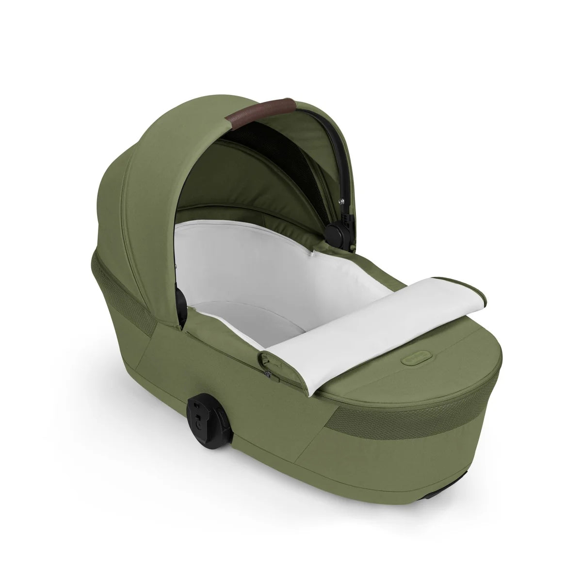 Cybex Balios S Lux + Folding Carrycot Bundle with Cloud G3 Plus Car Seat Moss Green