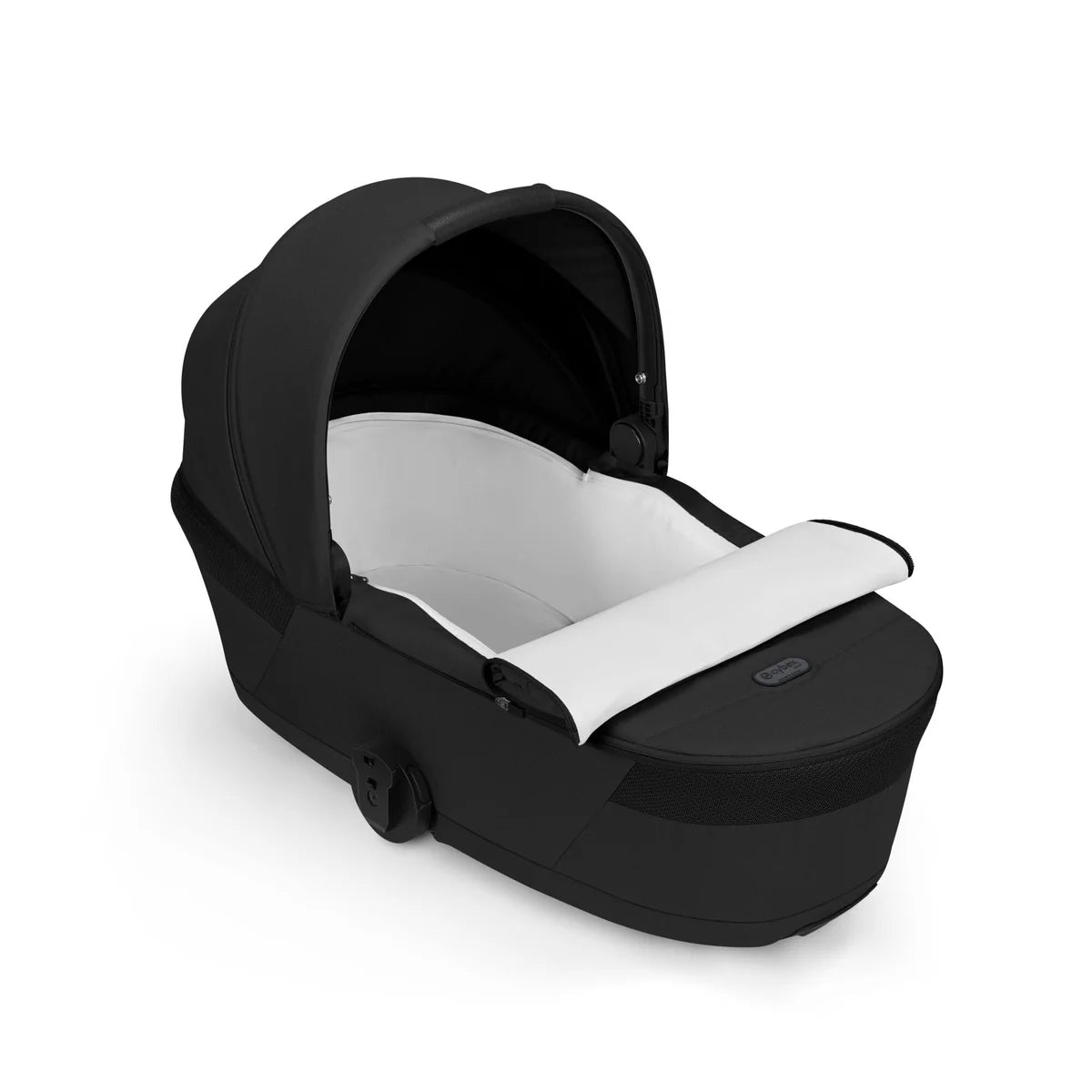 Cybex Balios S Lux + Folding Carrycot Bundle with Cloud G3 Plus Car Seat Moon Black