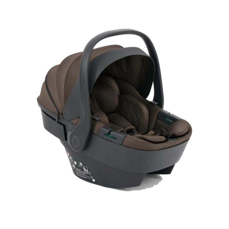 Egg egg3 Pushchair Bundle with Shell 360 Car Seat - Chocolate Velvet