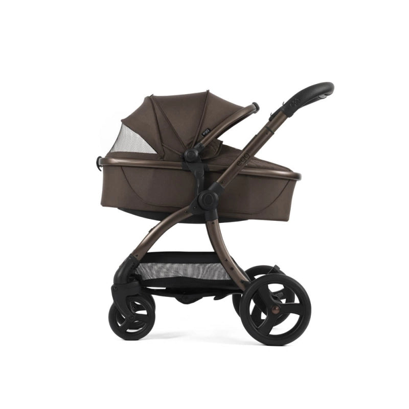 Egg egg3 Pushchair Bundle with Shell 360 Car Seat - Chocolate Velvet