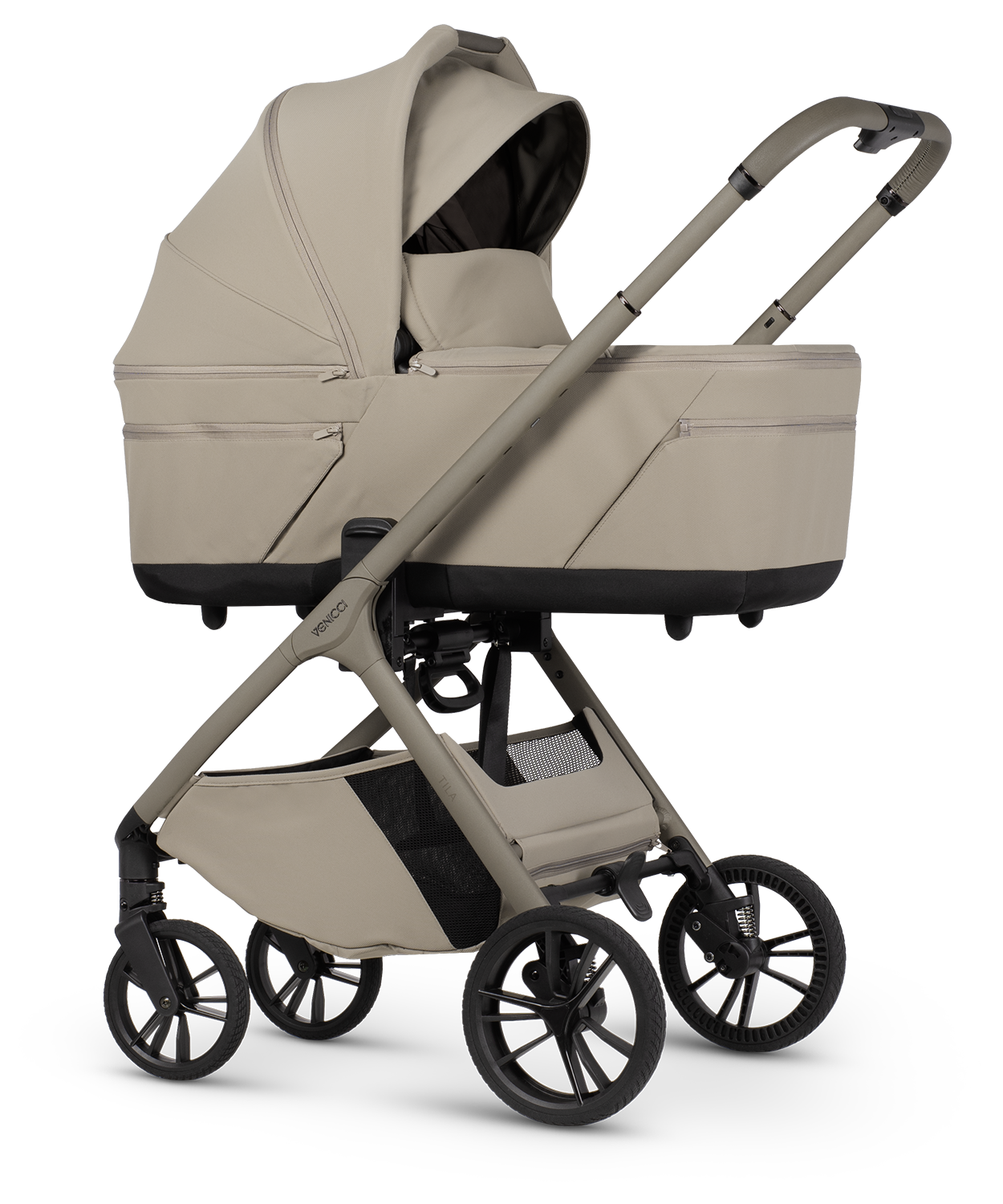 Venicci Tila Pram Luxury Bundle Latte Beige Tiago *Pre Order End Of May