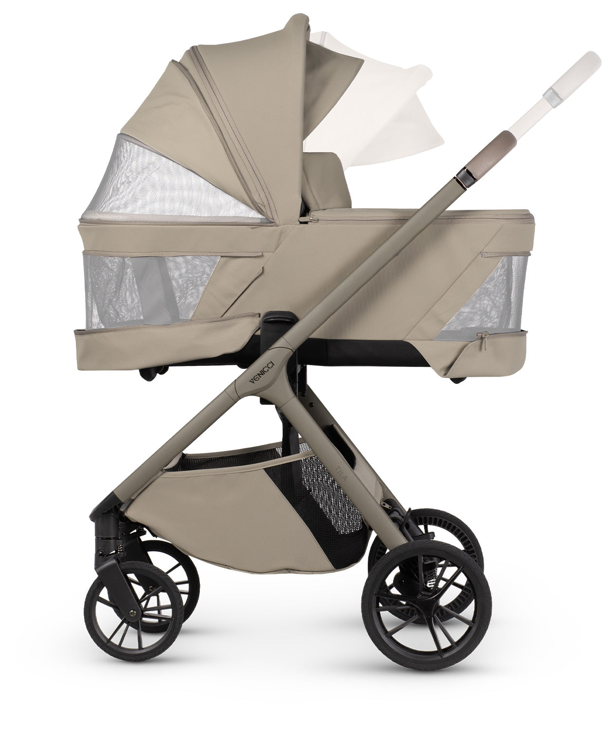 Venicci Tila Pram Luxury Bundle Latte Beige Tiago *Pre Order End Of May