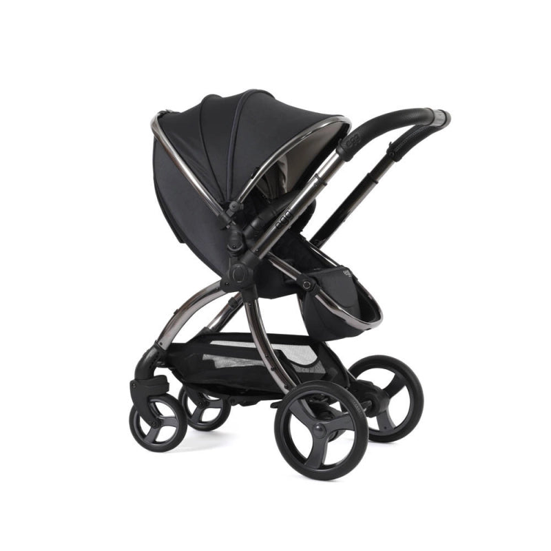 Egg egg3 Pushchair Bundle with Shell 360 Car Seat- Carbonite