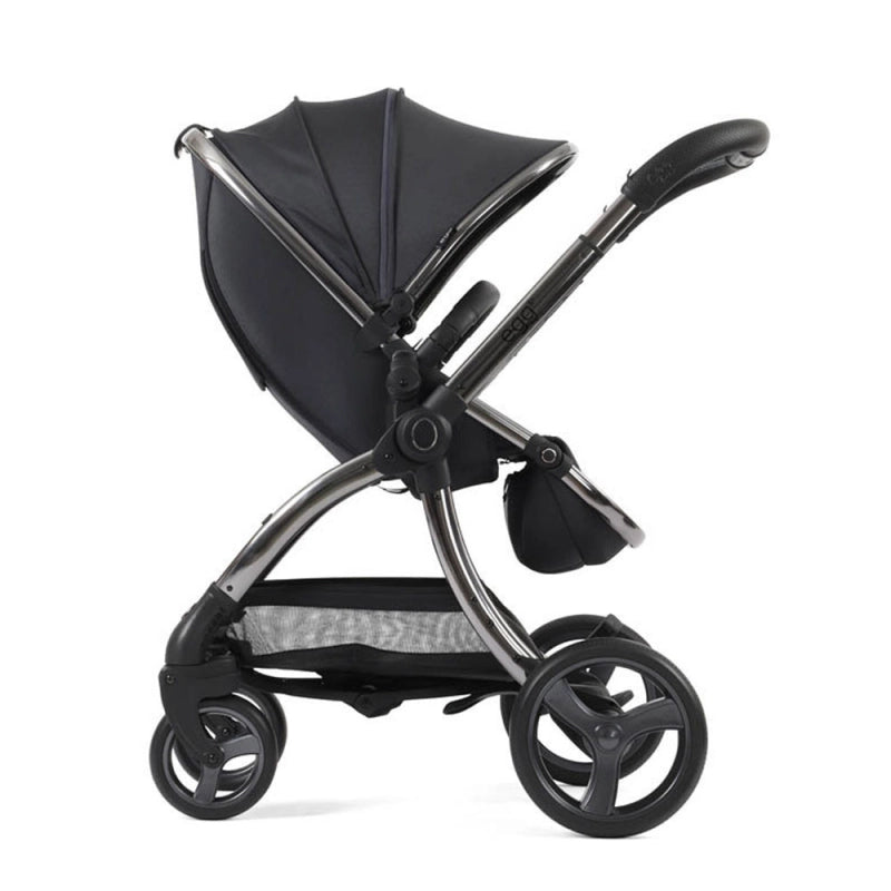 Egg egg3 Pushchair Bundle with Shell 360 Car Seat- Carbonite