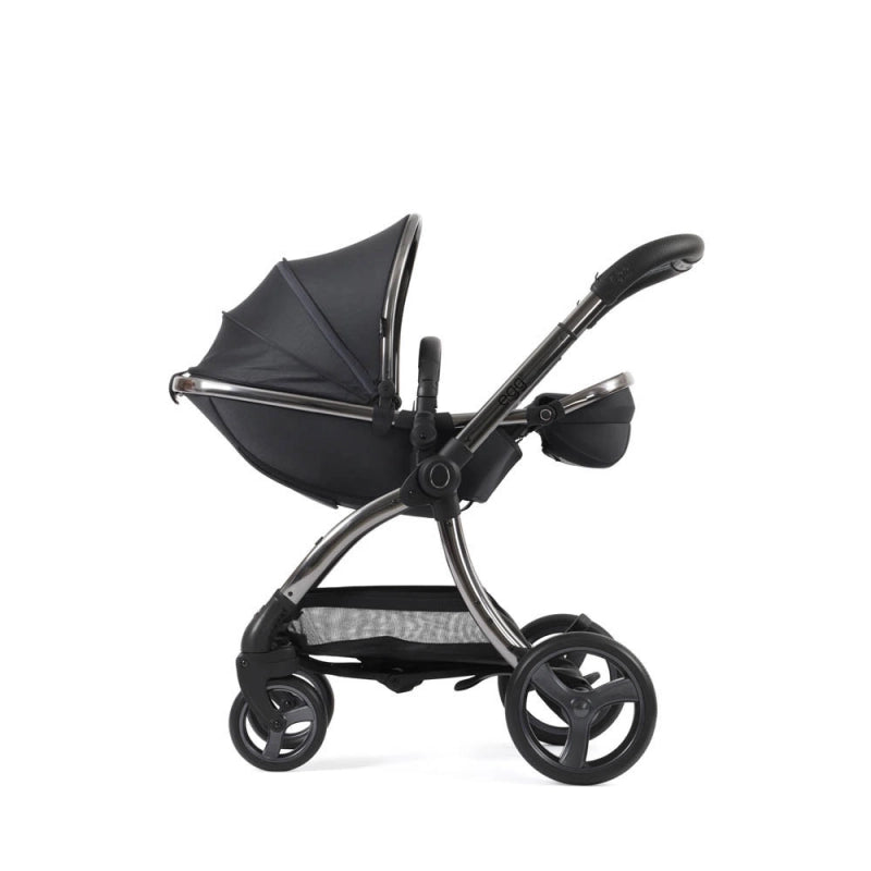 Egg egg3 Pushchair Bundle with Shell 360 Car Seat- Carbonite