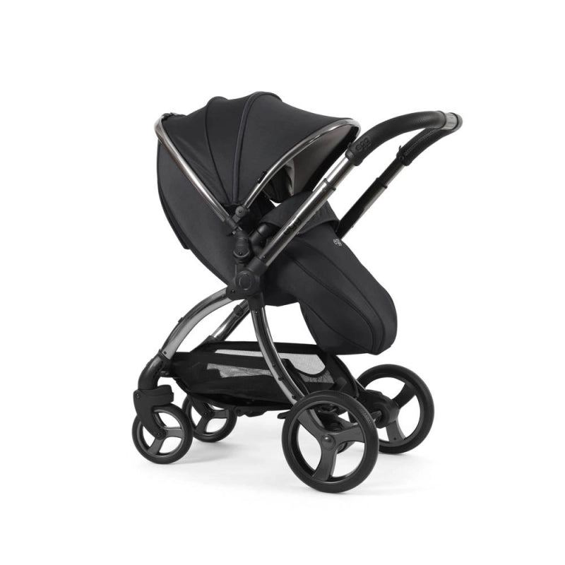Egg egg3 Pushchair Bundle with Shell 360 Car Seat- Carbonite