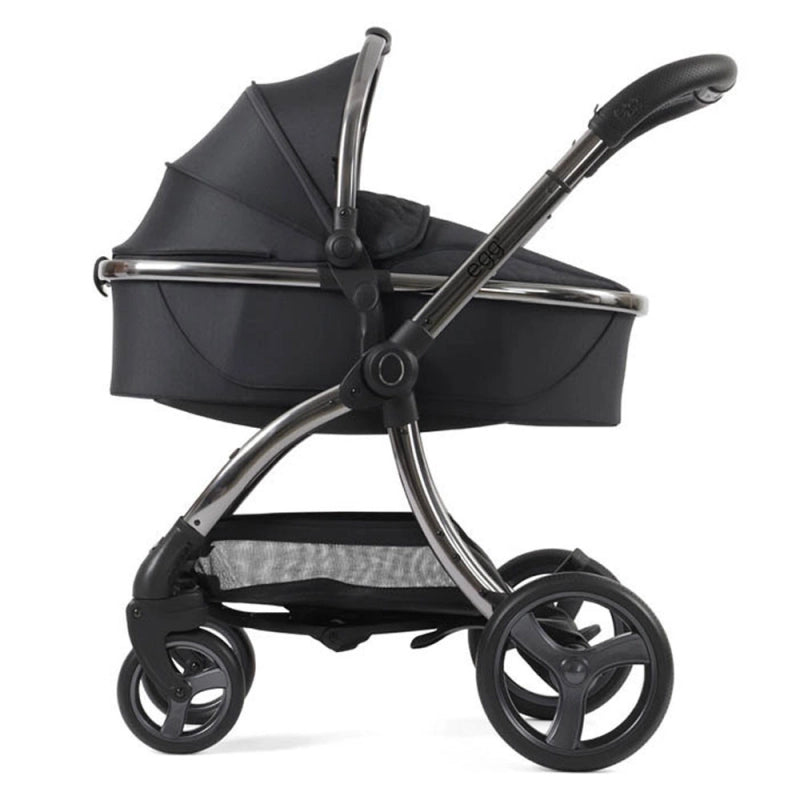 Egg egg3 Pushchair Bundle with Shell 360 Car Seat- Carbonite