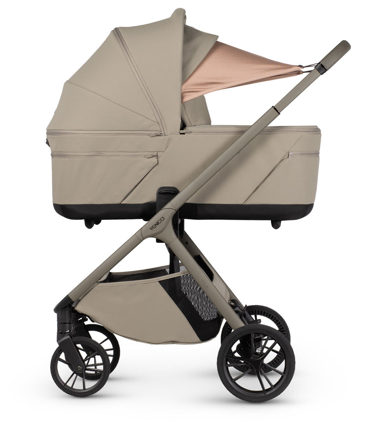 Venicci Tila Pram Luxury Bundle Latte Beige Tiago *Pre Order End Of May