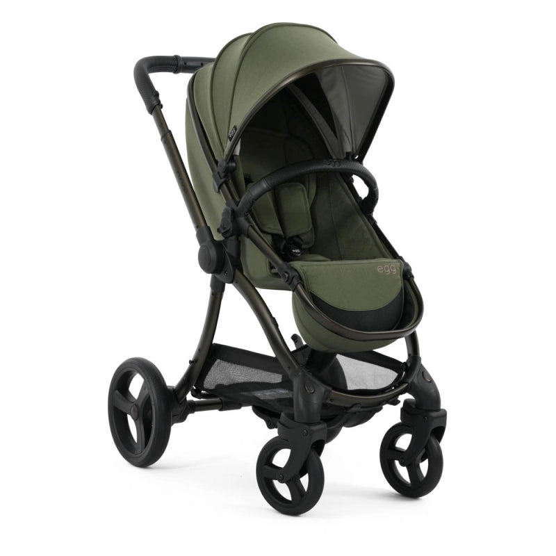 Egg egg3 Pushchair Bundle with Shell 360 Car Seat- Sage