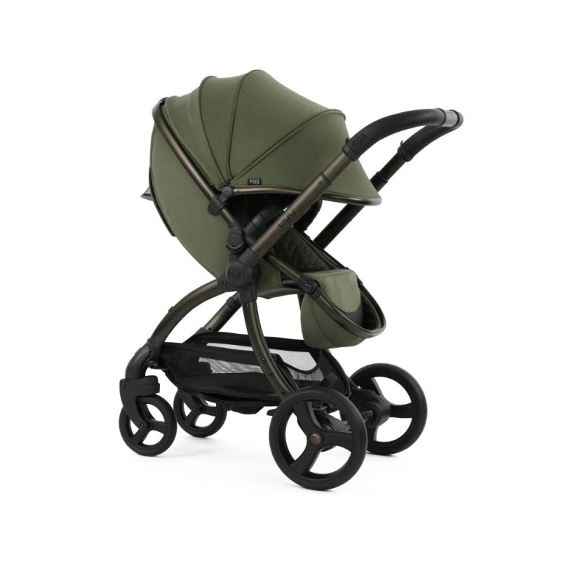 Egg egg3 Pushchair Bundle with Shell 360 Car Seat- Sage