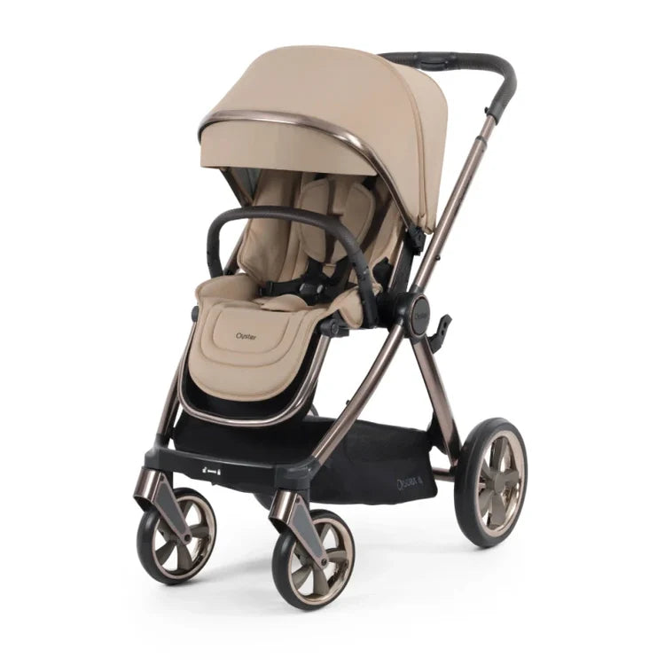Babystyle Oyster 4 Fawn Essentials Travel System with Capsule 360 Car Seat & Rotating ISOFIX Base