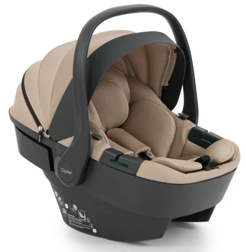 Babystyle Oyster 4 Fawn Essentials Travel System with Capsule 360 Car Seat & Rotating ISOFIX Base