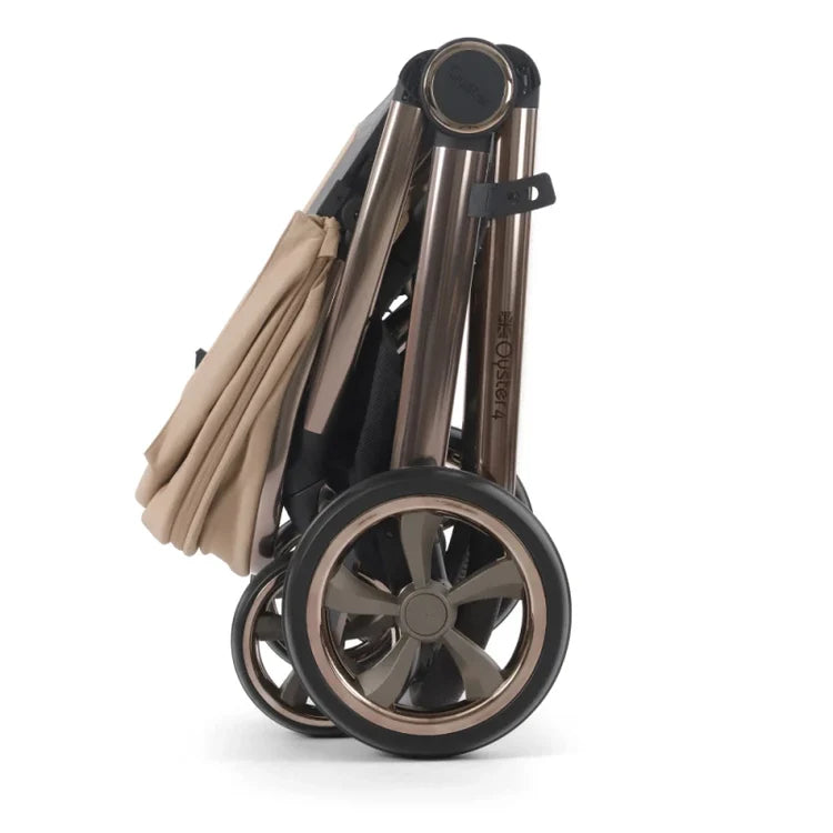 Babystyle Oyster 4 Fawn Essentials Travel System with Capsule 360 Car Seat & Rotating ISOFIX Base