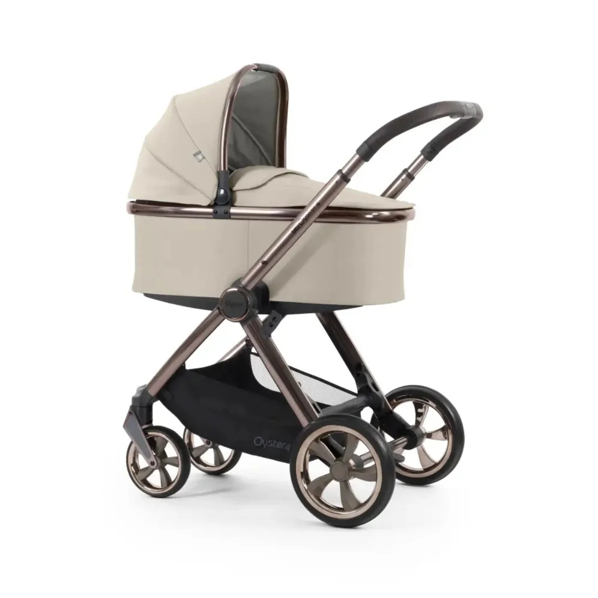 Babystyle Oyster 4 Buttermilk Essentials Travel System with Capsule 360 Car Seat & Rotating ISOFIX Base