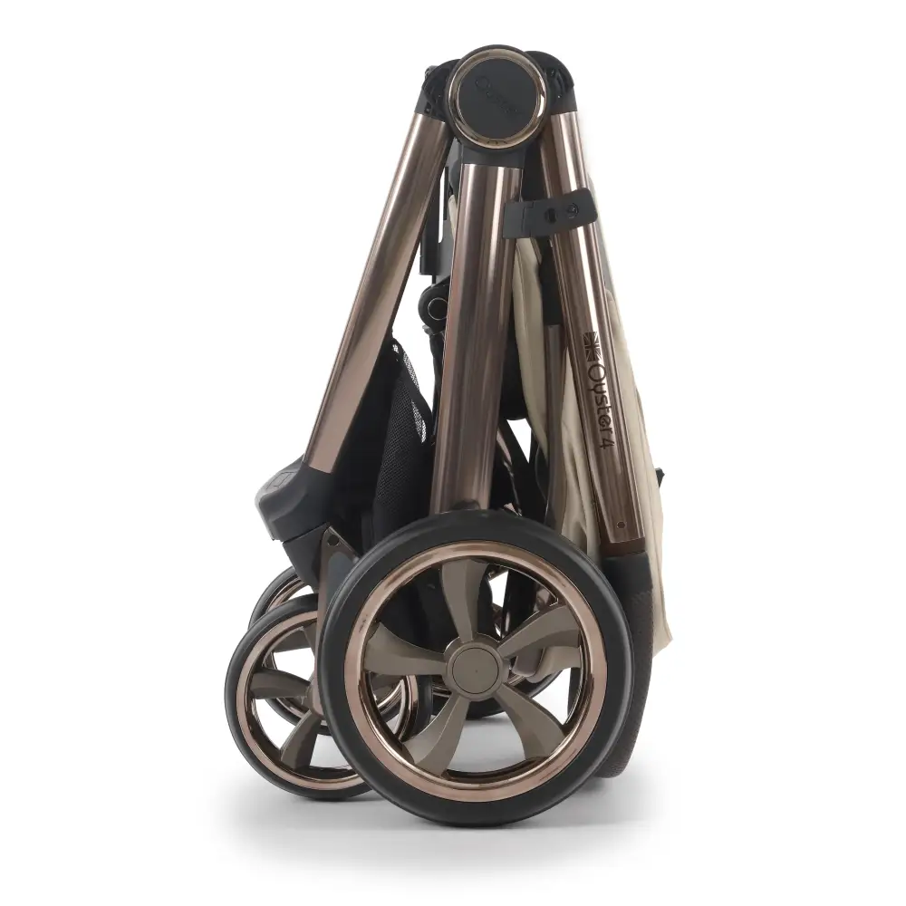 Babystyle Oyster 4 Buttermilk Essentials Travel System with Capsule 360 Car Seat & Rotating ISOFIX Base