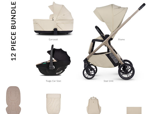 Venicci Tila Pram Comfort  Bundle Sabbia Biege Tiago *Pre Order End Of May