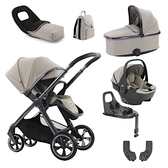 Babystyle Oyster 4 Stone Luxury Travel System with Capsule 360 Car Seat & Rotating ISOFIX Base
