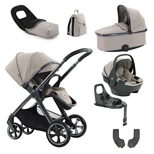 Babystyle Oyster 4 Stone Luxury Travel System with Capsule 360 Car Seat & Rotating ISOFIX Base