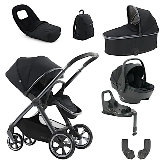Babystyle Oyster 4 Carbonite Luxury Travel System with Capsule 360 Car Seat & Rotating ISOFIX Base