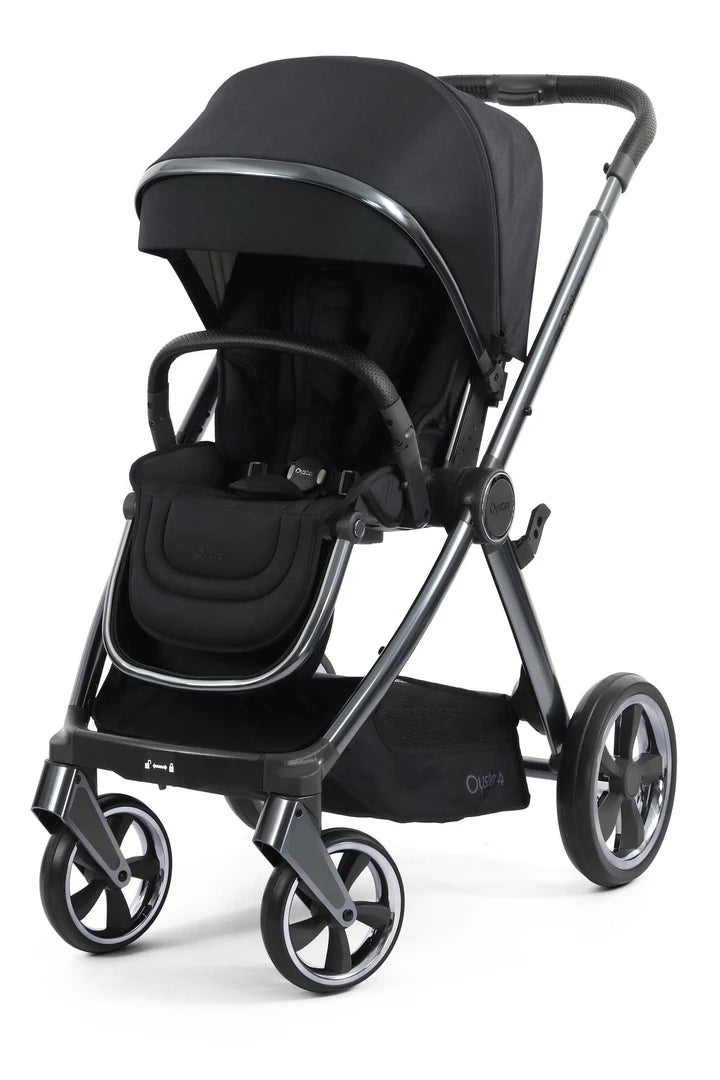 Babystyle Oyster 4 Carbonite Luxury Travel System with Capsule 360 Car Seat & Rotating ISOFIX Base