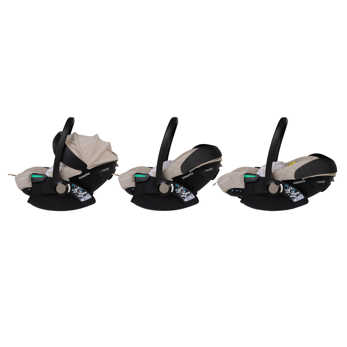 Cosatto Wow 3 All Stage Family Rotate & Recline 2 Base Bundle Whisper