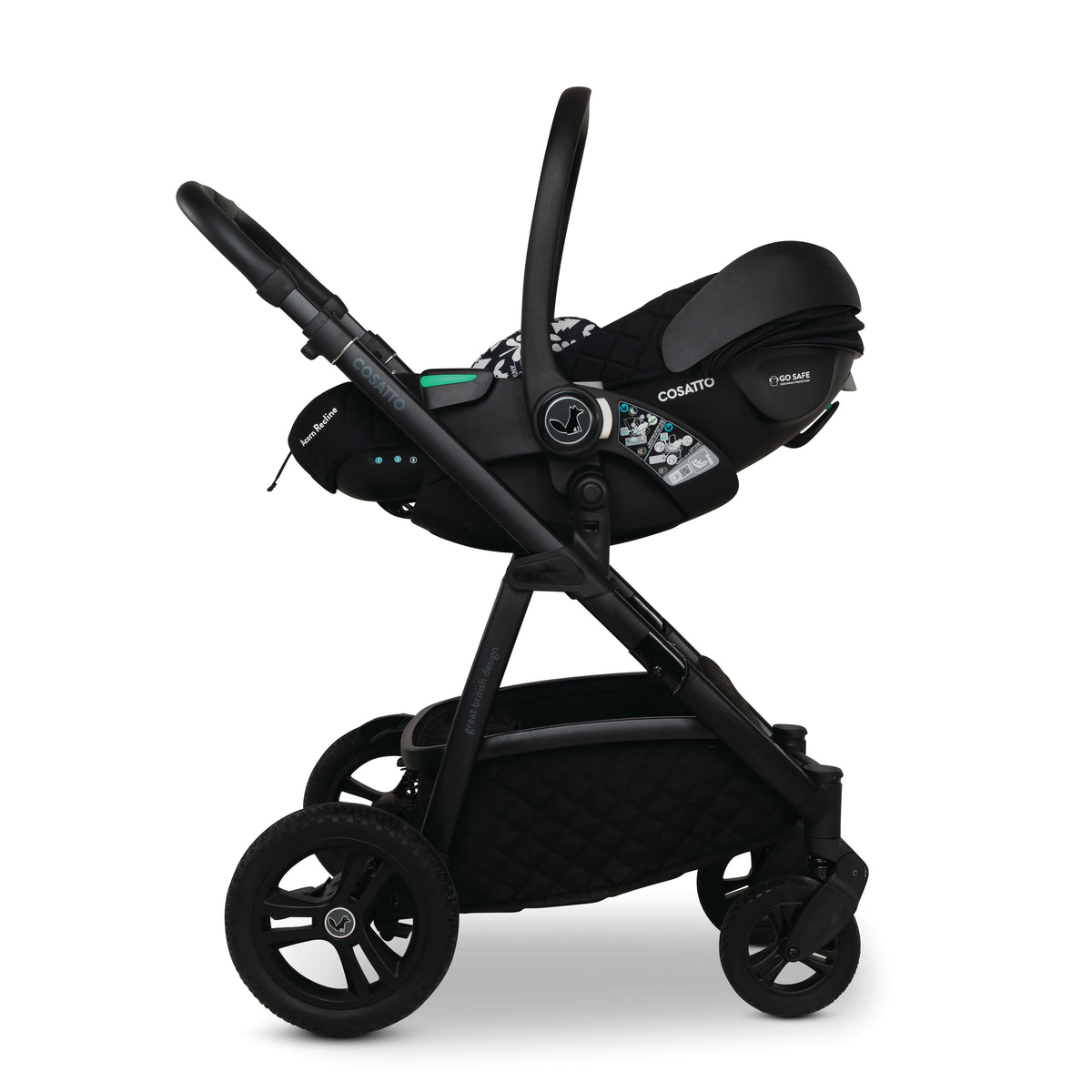 Cosatto Wow 3 All Stage Family Rotate & Recline 2 Base Bundle Silohette