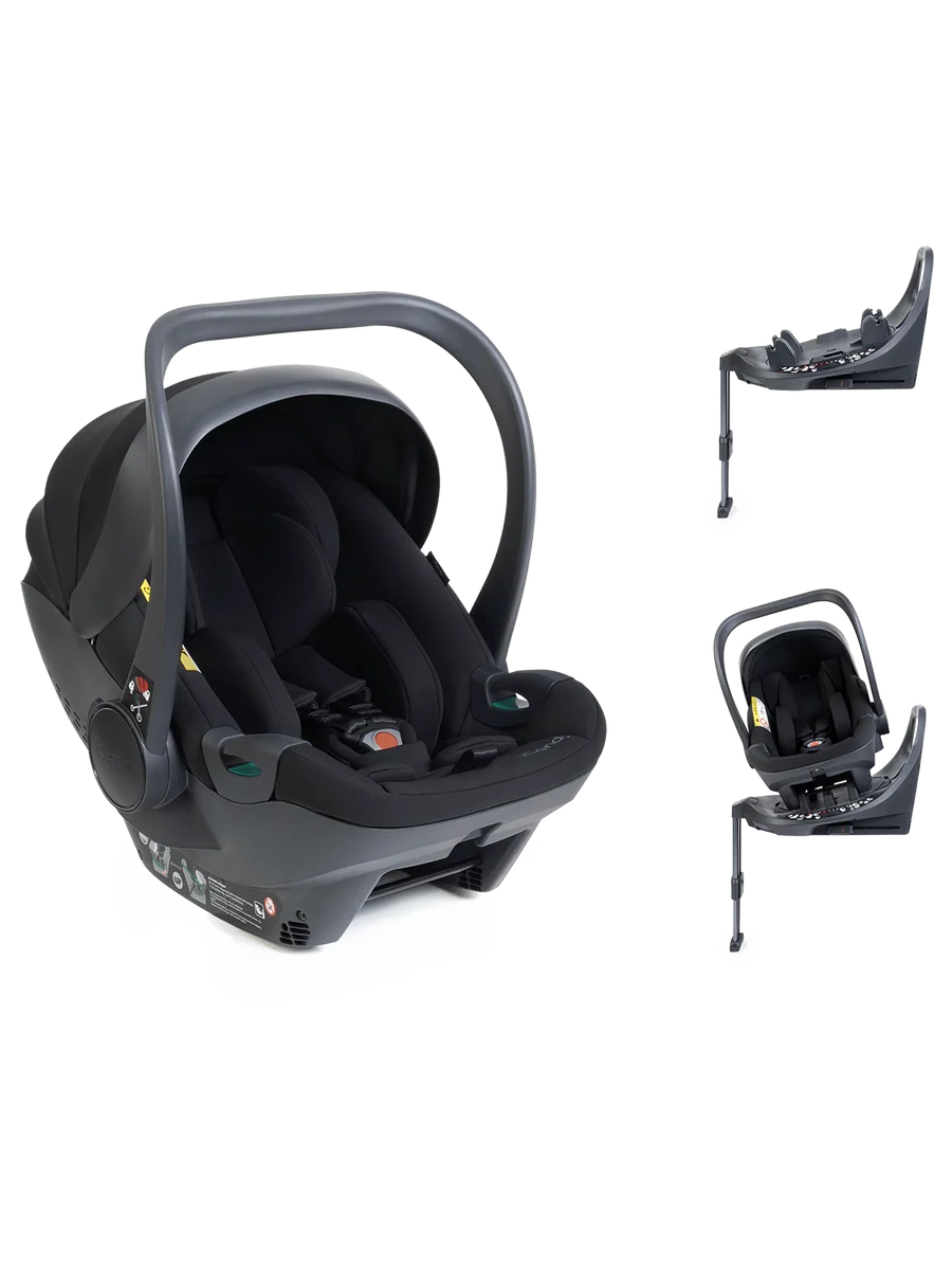 Peach 7 Porcini Pushchair and Carrycot - Complete 360 Car Seat Bundle