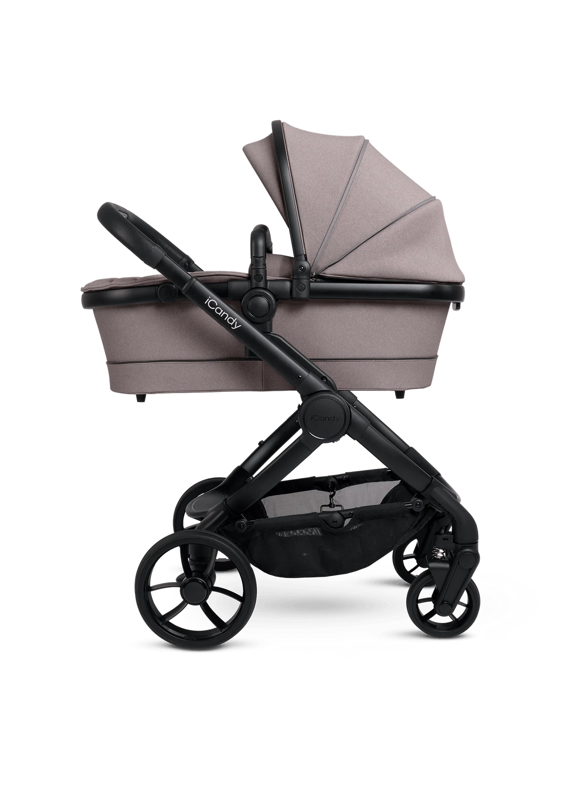 Peach 7 Porcini Pushchair and Carrycot - Complete 360 Car Seat Bundle