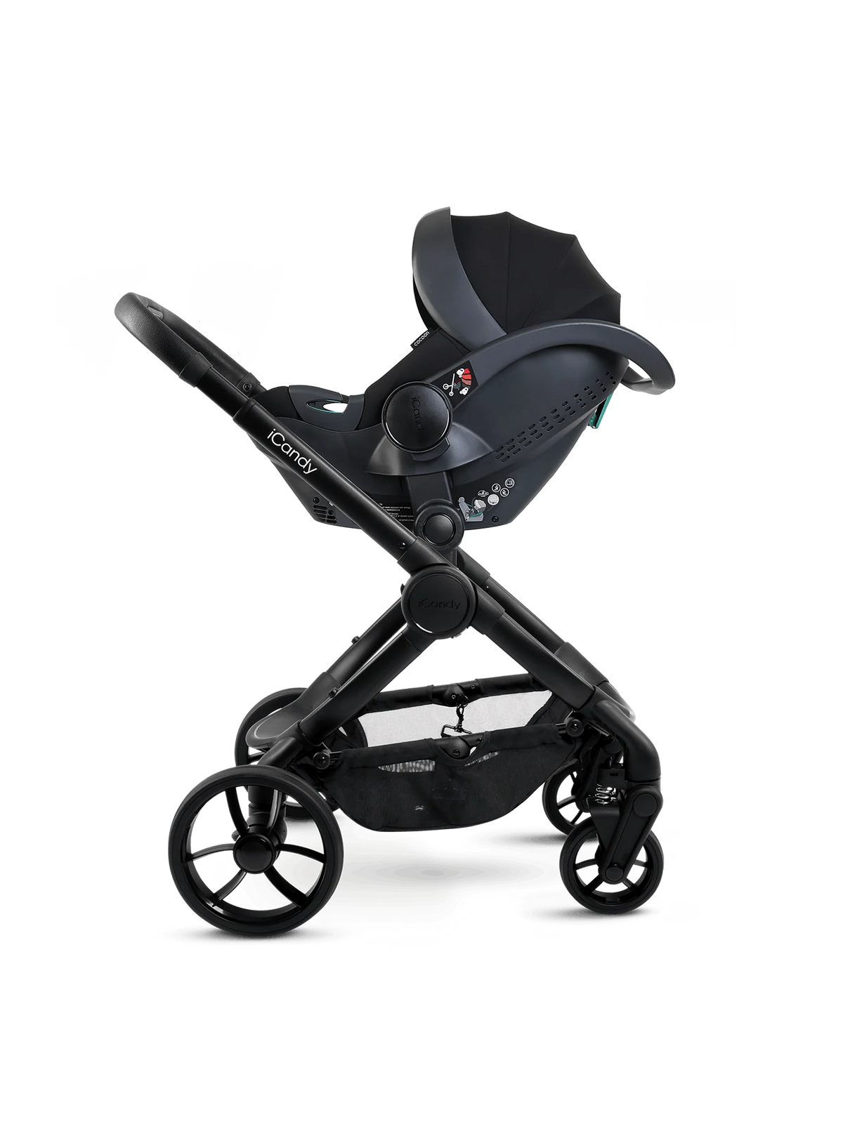 Peach 7 Porcini Pushchair and Carrycot - Complete 360 Car Seat Bundle