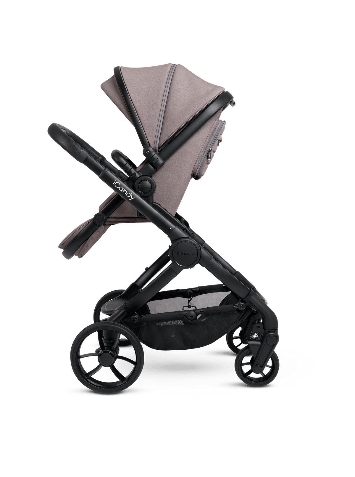Peach 7 Porcini Pushchair and Carrycot - Complete 360 Car Seat Bundle