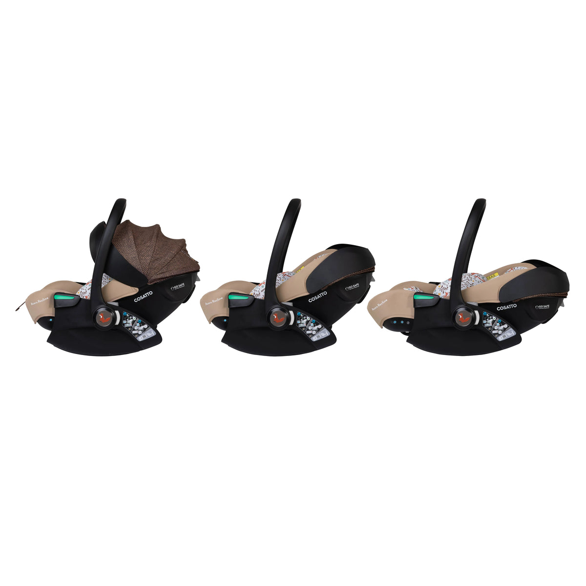 Wow XL Everything bundle Acorn Recline i-Size 0+ Car Seat Foxford Hall Reclining Car Seats