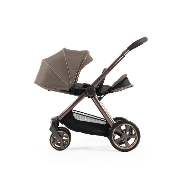 BabyStyle Oyster4 Pushchair Ultimate 12 Piece Bundle with Cybex Cloud T i-Size Car Seat and Base - Mink