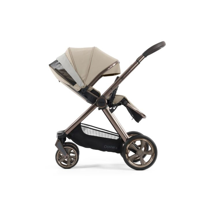 BabyStyle Oyster4 Pushchair Ultimate 12 Piece Bundle with Cybex Cloud T i-Size Car Seat and Base - Buttermilk *Message us to check availability