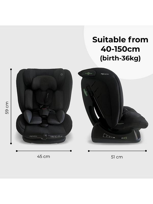 MY BABIIE MBCS100 2-in-1 Convertible R129 Car Seat - Black