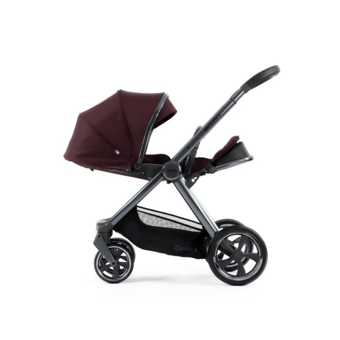 BabyStyle Oyster4 Pushchair Ultimate 12 Piece Bundle with Cybex Cloud T i-Size Car Seat and Base - Mulberry *Message us to check availability