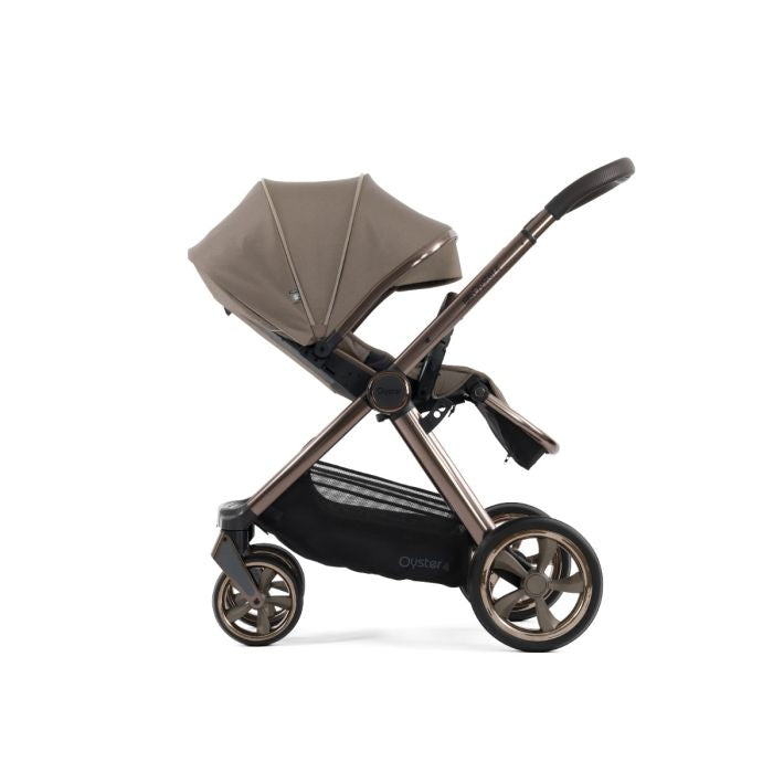 BabyStyle Oyster4 Pushchair Luxury 7 Piece Bundle with Cybex Cloud T i-Size Car Seat and Base - Mink *Message to check delivery estimate