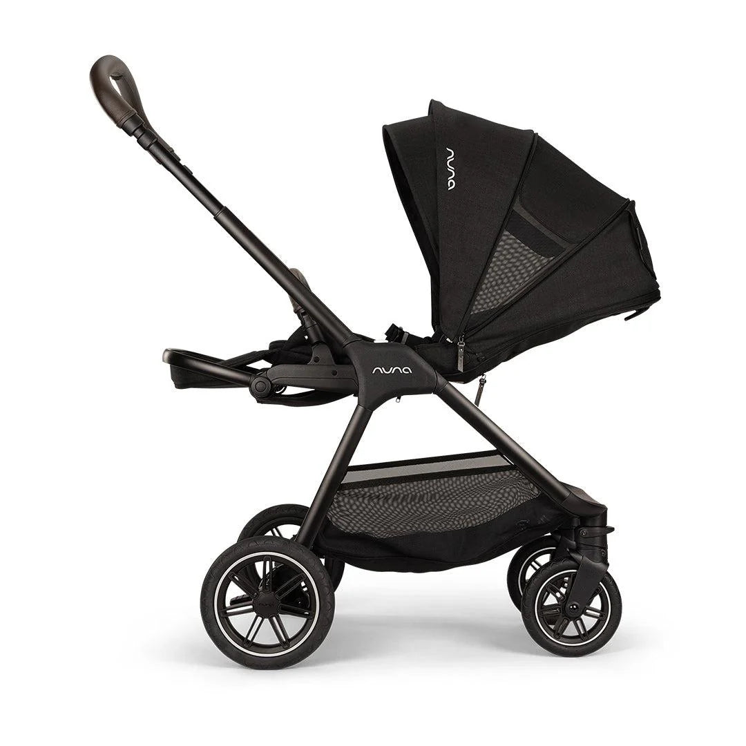 Nuna Triv Next Stroller and Lytl Folding Carrycot - Caviar