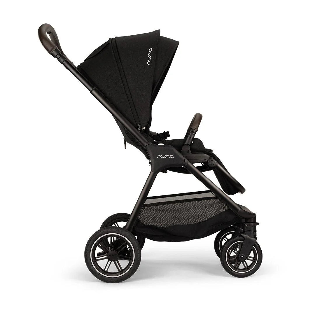 Nuna Triv Next Stroller and Lytl Folding Carrycot - Caviar