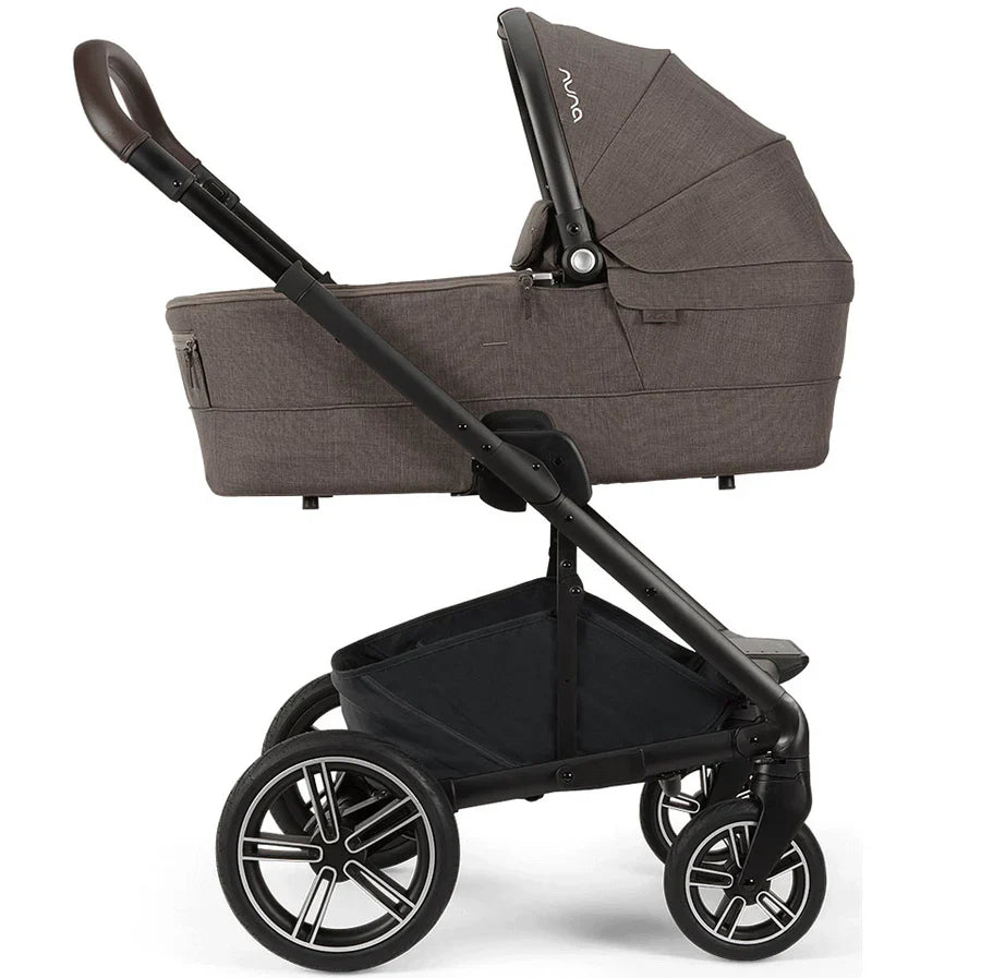 Nuna MIXX Next Pushchair, MIXX Next Carrycot, ARRA Flex Car Seat and BASE Curv Bundle, Chestnut