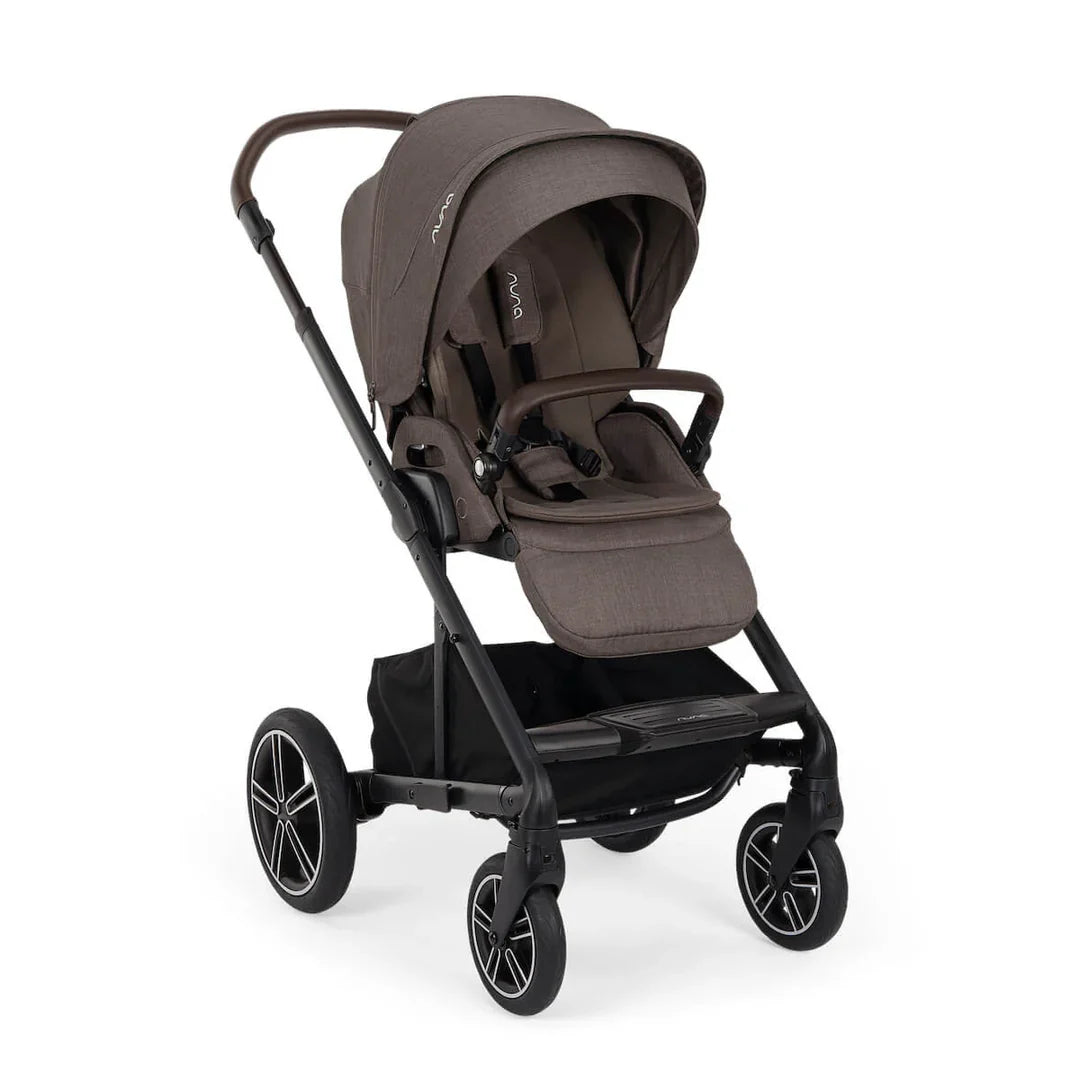 Nuna MIXX Next Pushchair, MIXX Next Carrycot, ARRA Flex Car Seat and BASE Curv Bundle, Chestnut