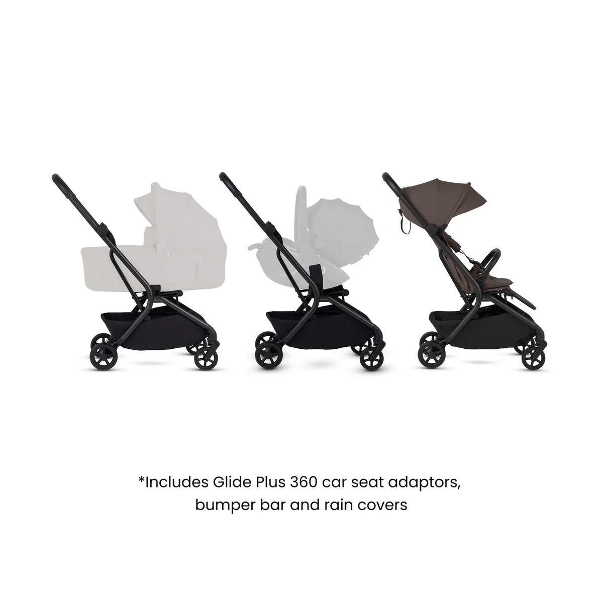 Silver Cross Nia Compact Travel Stroller Chocolate